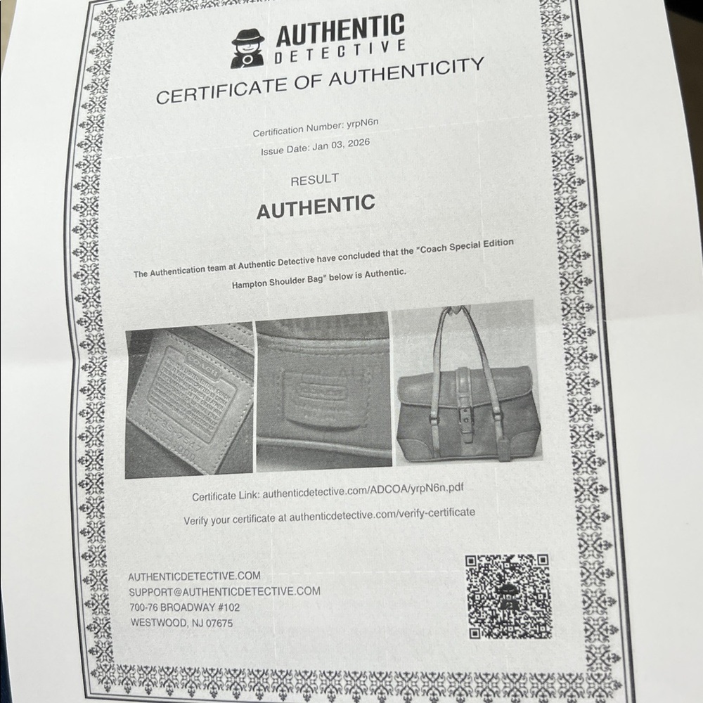 Coach Y2K Vintage Limited Edition Hampton Satchel production number (0081-1000) - Picture 7 of 7